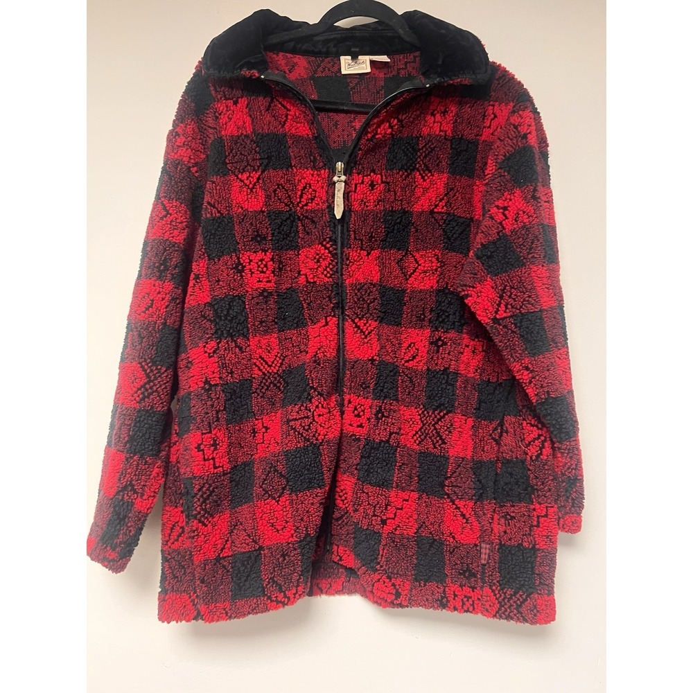 Woolrich Women's Red‎ And Black Pullover Jacket Size M